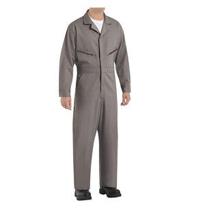 NWoT Red Kap Men's Twill Action Back Coverall Mechanics Gray Size 42 $90 BB357